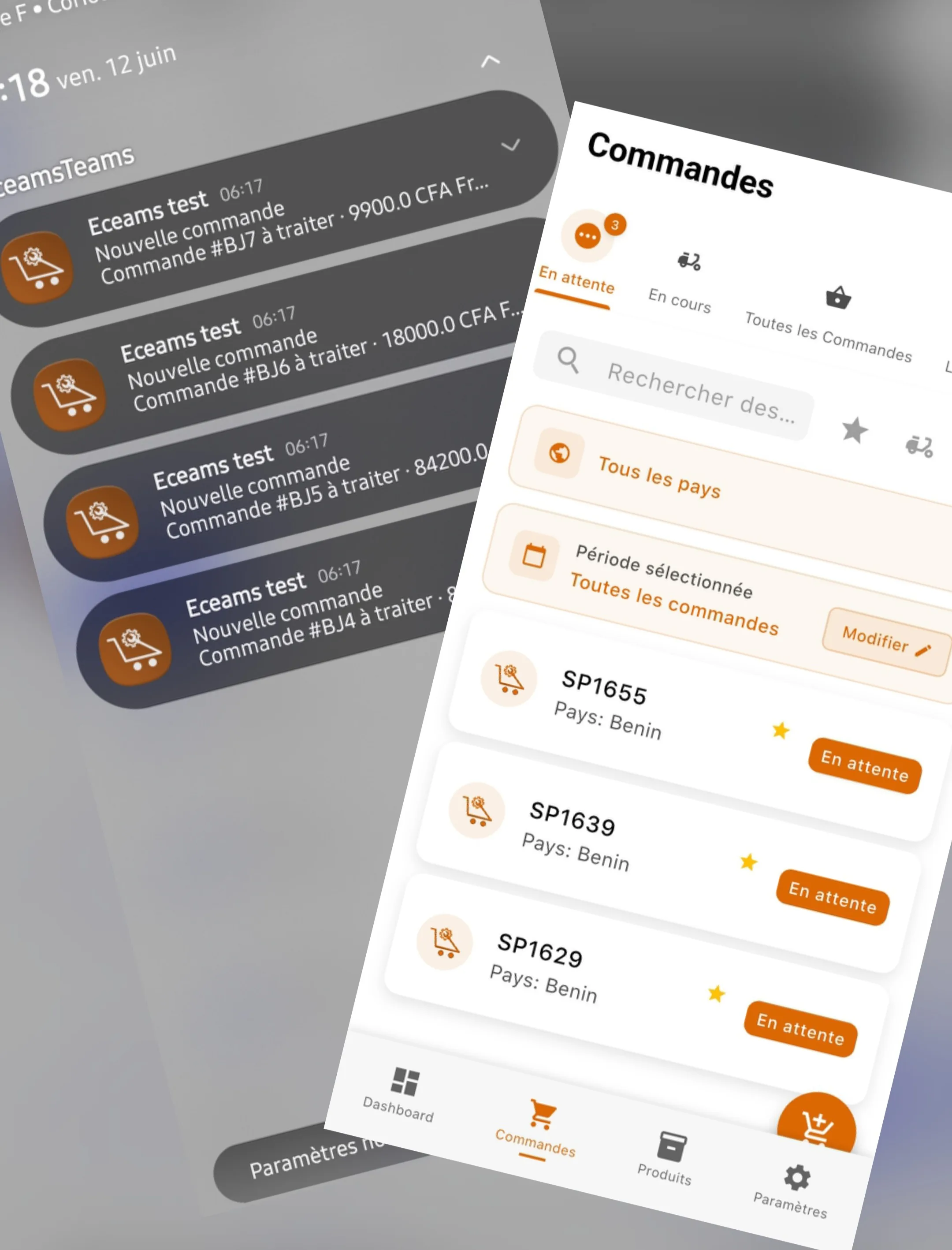 Attribution et routage automatique des commandes sur Eceams